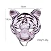 Orynosiy Fashion 3D Animal Mask Tiger Mask Women and Men Half Face Halloween Mask Animal Party Masquerade Costume Props(Yellow)