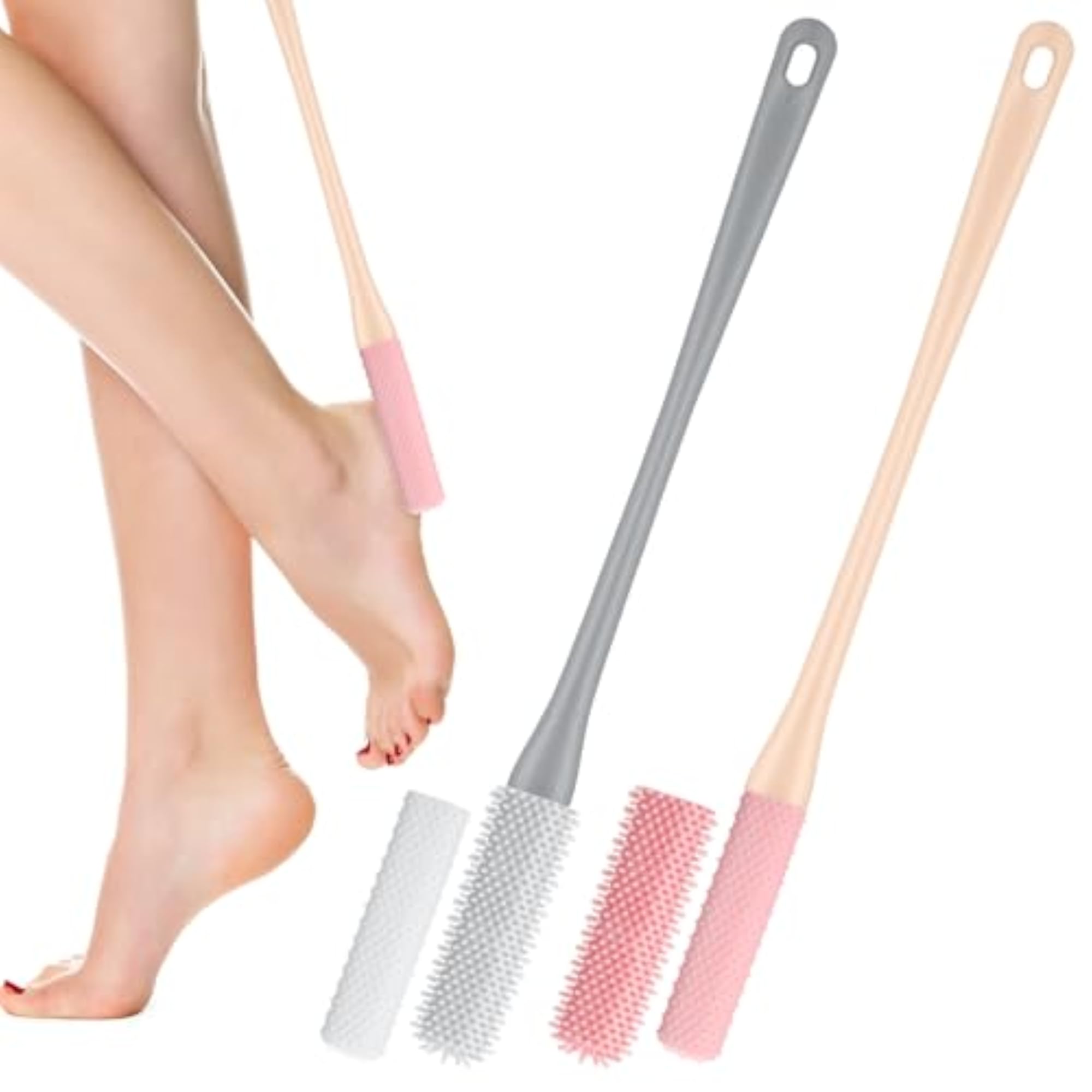 2 Pack Toe Cleaning Brush Shower Foot Scrubber