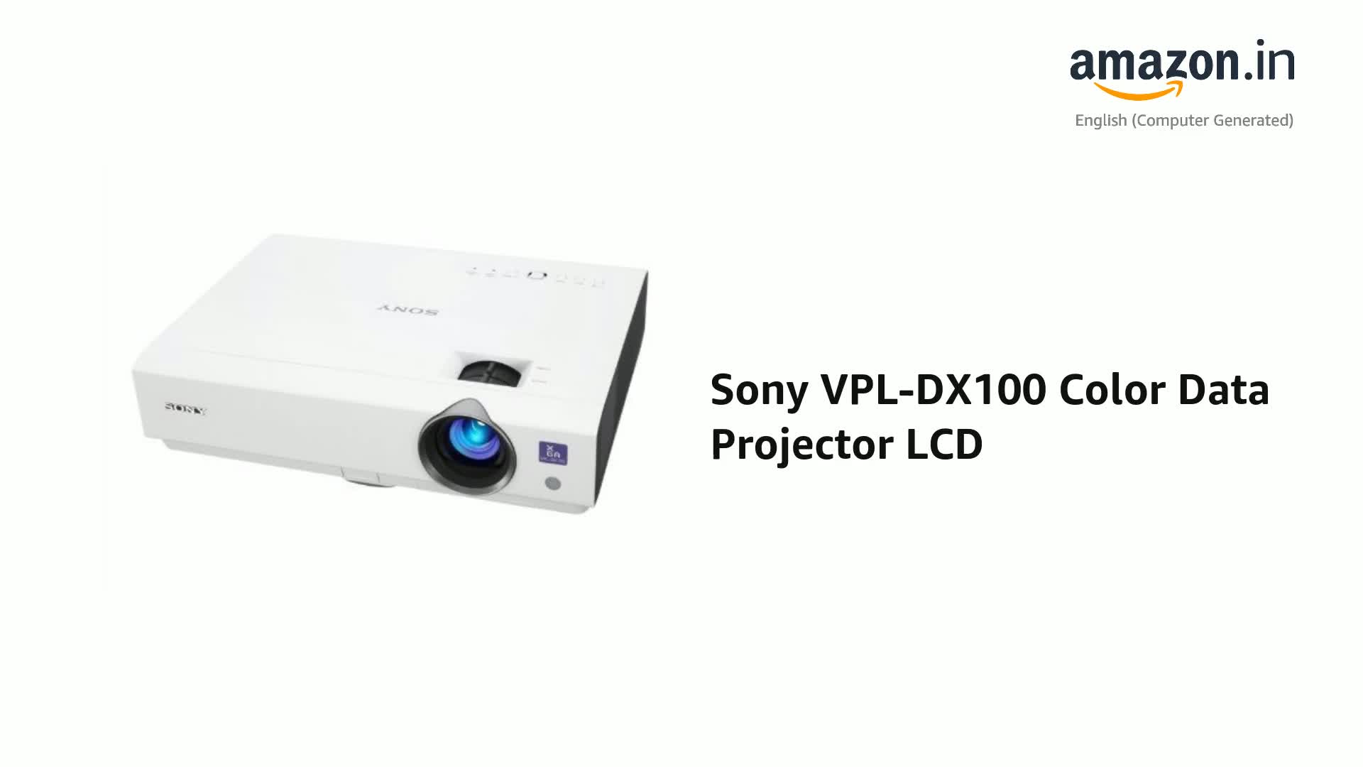 Sony VPL-DX100 Color Data Projector LCD Without Tuner(White