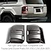 GearUp Tail Light Lamp Cover Compatible with Toyota Land Cruiser Prado 250 J250 LC250 2024 2025 Rear Light Protection Cover(Smoked Black)