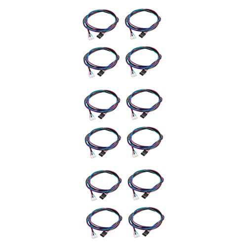 VILLFUL 12pcs Stepper Motor Cables Long for Standard Bipolar Stepper Motor Cable Tinned Wire for Printer and Cnc Machine
