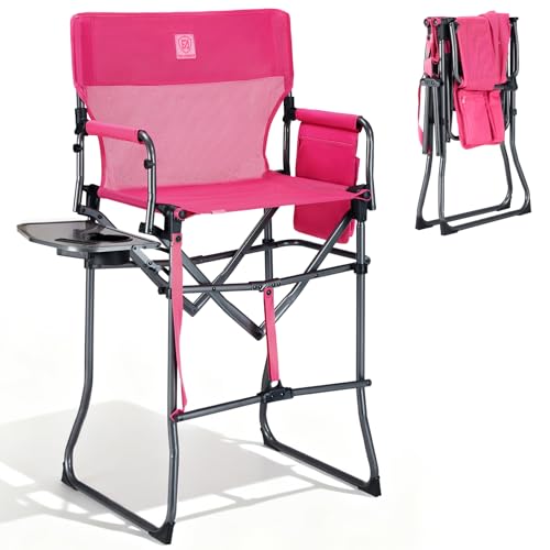 EVER ADVANCED Portable 30.7' Seat Height Tall Folding...