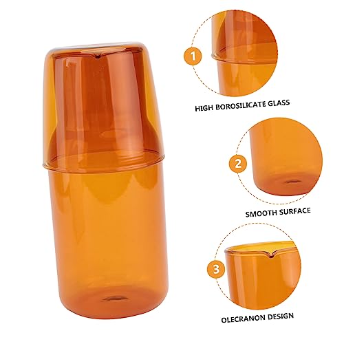 Set de vaso y tetera de vidrio transparente para agua miniatura 5
