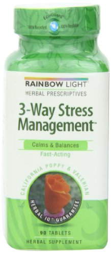 Rainbow Light 3-way Stress Management, 90 Tablets Rainbow Light 3-way Stress Management, 90 Tablets
