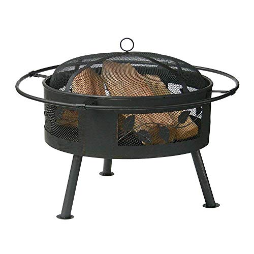 Endless Summer Uniflame WAD992SP Deep Aged Bronze Firebowl with Leaf Design