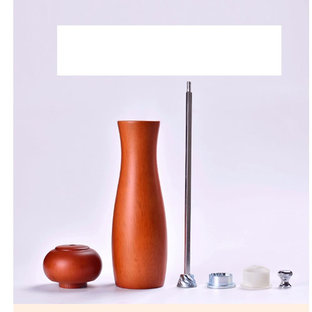 Salz und Pfeffermühle Hölzerne manuelle Pfeffermühle Salt Pepper Mühle Gewürzschleifer mit Einstellbarer Dicke 6 Zoll, 8 Zoll, 10 Zoll Pfeffermühle (Size : Small)