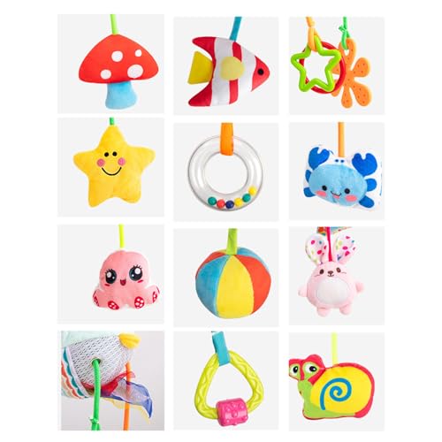 Mobile bébé multiusage et cloches de lit pour stimulation visuelle - 7