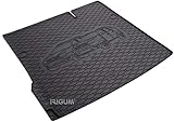 Alfombrilla para baúl de coche hechas a medida en caucho auténtico inodoro, color negro. Peso aproximado de 4 kg
