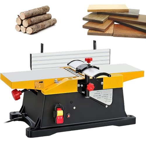 Benchtop Planer Thicknesser, Portable Electric Jointers, 12000RPM Woodworking Planer for Efficient Wood Cutting and Thickness Adjustment 1 Benchtop Planer Thicknesser, Portable Electric Jointers, 12000RPM Woodworking Planer for Efficient Wood Cutting and Thickness Adjustment