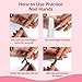 LIONVISON Practice Hand for Acrylic Nails, Silicone Nail Hand Practice, Flexible Fingers Fake Training Hand False Mannequin Hands for Nail Practice, Hand Model Kit for Nail Supplies Manicure Beginners