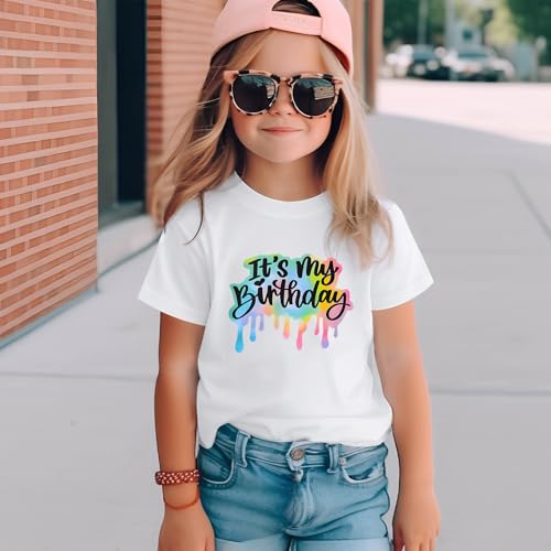 It's My Birthday Girl Shirt 4th 5th 6th 7th 8th 9th 10th 11th 12th Graphic Tee for Kids Party Cute Girls Tshirts Tees2
