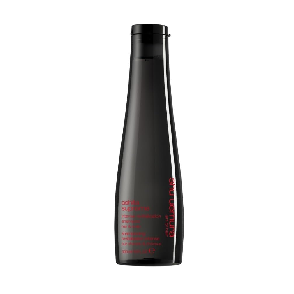 Shu Uemura, Ashita Supreme, Champú Revitalizante Intensivo, Para Todo Tipo de Cabello, Con Extracto de Ashitaba, Rejuvenece el Cabello para Dar Brillo y Flexibilidad, 300ml