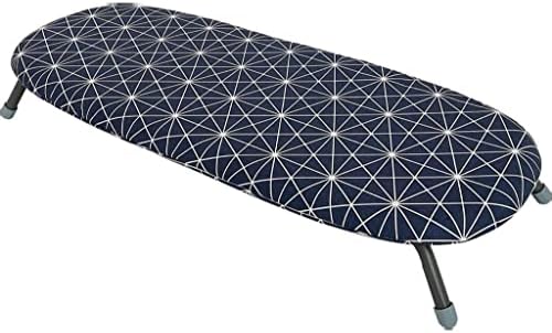 Livabl Compact Folding Table Top Ironing Board  Foldable, Lightweight, Space Saving - Blue/White