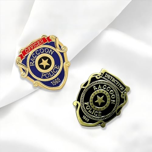 Image of Sheriff Police Badge Pin - RE Police & Cowboy Honor Stars Accessories - Cosplay Costume Gift for Women Men