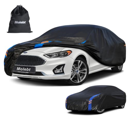 Image of Custom Fit Car Cover for Ford Fusion (2005-2026), Upgraded Waterproof All Weather Outdoor Auto Cover, UV /Snow /Dust Protection