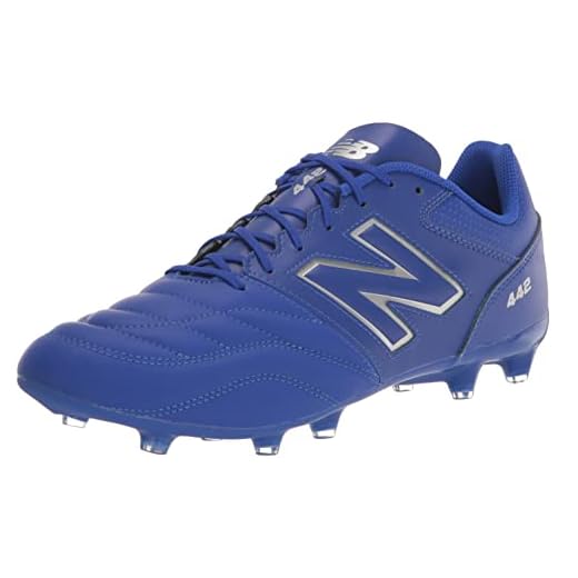 New Balance Men's 442 V2 Team FG Soccer Shoe, Blue/White, 11.5 Wide