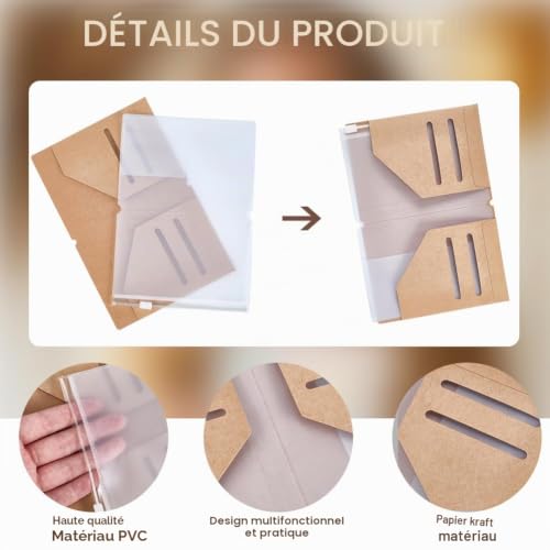Protege Passeport Voyage Rfid : craspire Kit D'Accessoires pour Carnet de Voyage Format Passepo... – Image 7