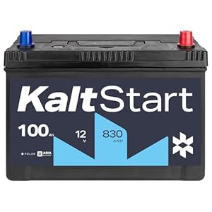 KaltStart BATTERIEN ASIA A100R Autobatterie 12V 100Ah 830A/EN Starterbatterie Plus-Pol Rechts 30% mehr Startleistung ersetzt 95Ah