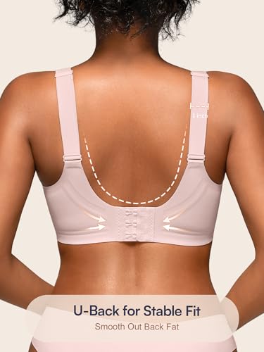 Image of Seamless Supportive Bras for Women No Underwire - M-4XL Jelly Bra | Wireless Full Coverage Bralette, Plus Size, Comfortable T-Shirt Bra for Older, Lightly Padded, Buttery Soft
