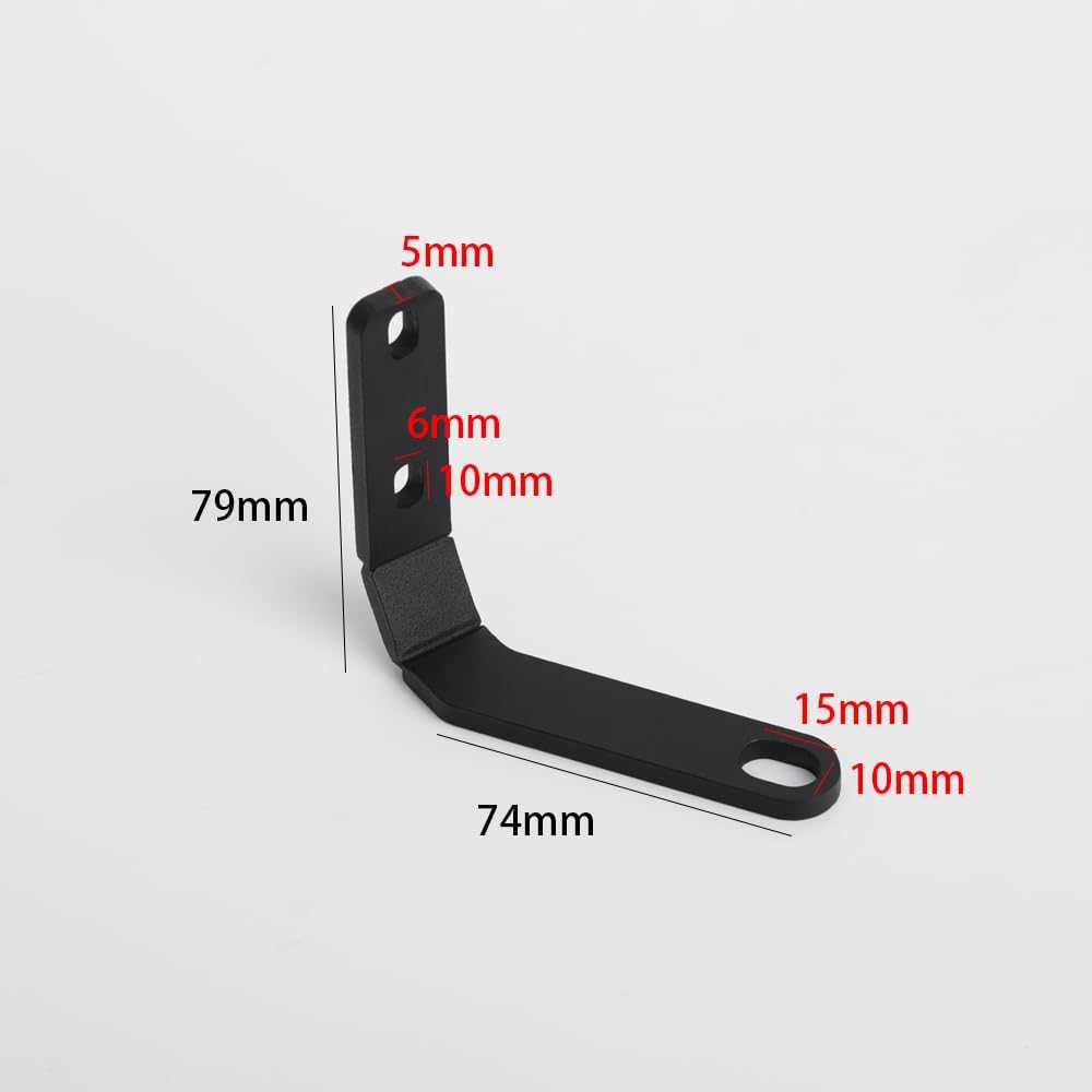 Motorcycle Rearview Mirror Bracket Kit for Honda Rebel CMX250 CMX300 CMX500 2017-2024, Low Profile Mirror Down Bracket, Easy Installation