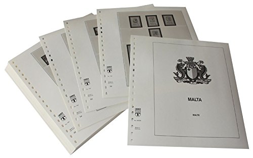 Feuilles pré-imprimées LINDNER Malte 1985-1999 album classement timbre de collection