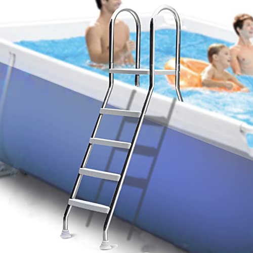 Escalera para piscina de 73 in con estructura de acero miniatura 1