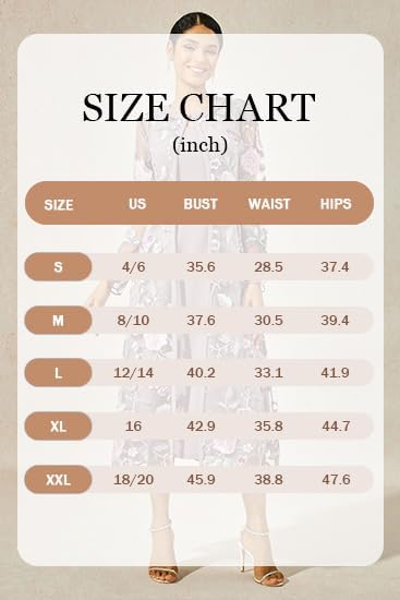 Women's Maxi Dresses 2 Piece Outfit Wedding Guest Cocktail Tea Party Dress Ruffle Lace Floral Casual Formal Evening Dress - Image 7