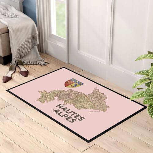 Paillasson Rose Hautes Alpes 05 tapis d'entrée vintage Gap PACA 60x40cm