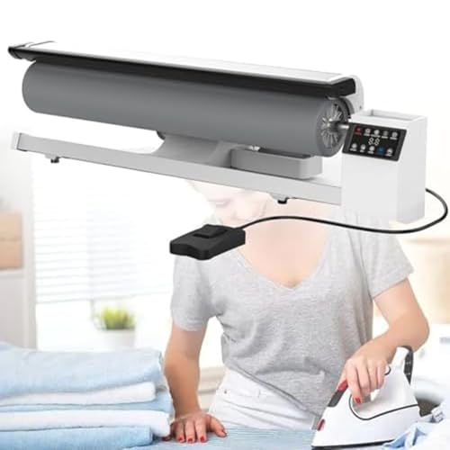 Máquina de planchar de rodillos comercial, prensa de vapor giratoria digital para un cuidado eficiente de la ropa y la tela