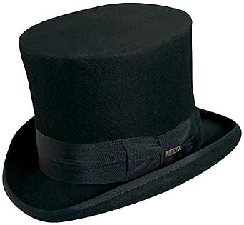 Scala Men's Wool Felt Top Hat