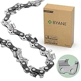 BYANE Chaîne de tronçonneuse en carbure de 35,6 cm, pas LP de 0,95 cm, calibre 127 cm, 50 maillons d'entraînement, faible retour, compatible avec STIHL, MCCULLOCH, Remington, et plus encore - S50 (1