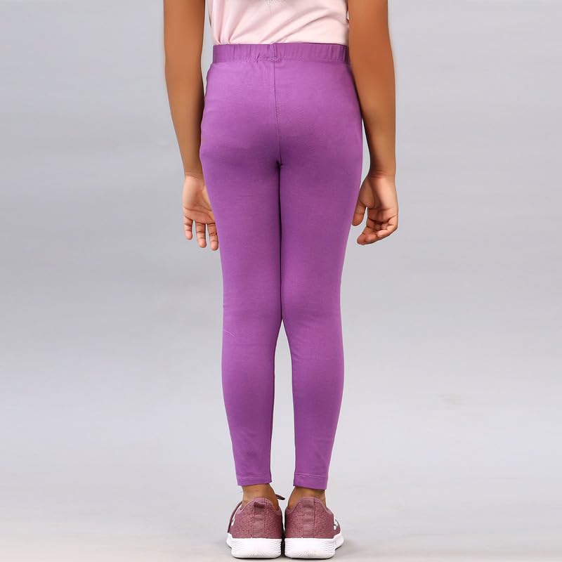 Image of ZION Leggings for Girls - Cotton Regular Fit Ankle Length | Soft & Comfortable | Perfect for Every Occasion - School, Play & Beyond | Multiple Sizes & Colors
