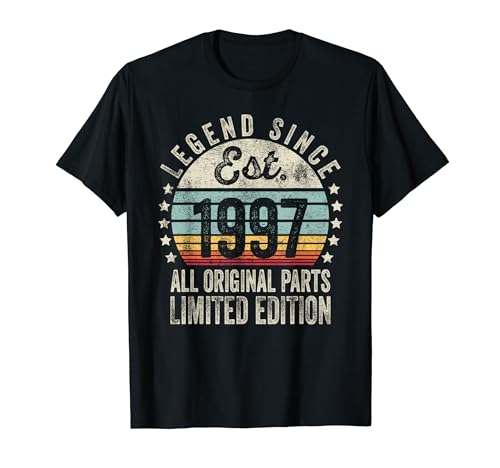 27 Years Old Bday Legend Since 1997 - Vintage 27th Birthday T-Shirt