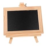 Angoily Pizarra Pequeña para Soporte Tablero de Caligrafía y Dibujo Móvil de Madera Ligera Reutilizable para Decoración del y Oficina