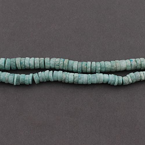 Amazonite Faceted Heishi perles pour bijoux d'été et colliers de plage