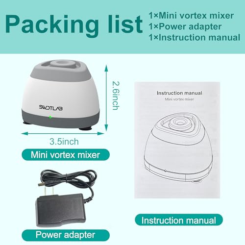 Image of Mini Vortex Mixer with Touch Function for Lab Nail Polish (Grey) | 3s Fast Mix DC Brushless Motor, Touch Auto-Stop, Anti-Slip Quiet, Compact Portable, for Nail Lash Glue Lab Paint Tattoo Ink