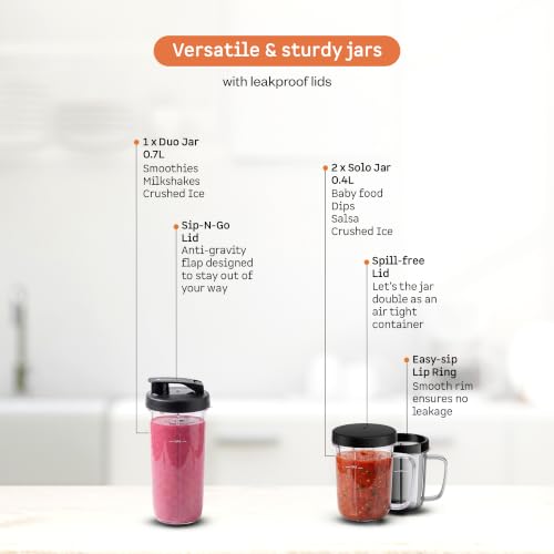 Image of Atomberg Zephyr 3J Nutri Blender | Mixer-Grinder-Smoothie Maker