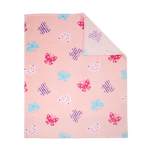 Image of Flannel Toddler Blanket - 50 inchx40 inch Soft Kids Throw for Boys & Girls - Perfect for Naptime, Travel & Bedding (Annabella)