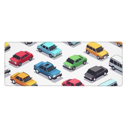 Tapis de souris 80 x 30 cm en forme de voiture antidérapant bureau
