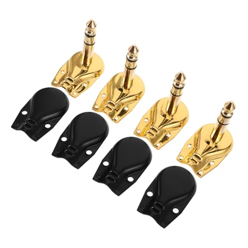 Adaptadores audio macho estéreo SHINEOFI conectores pancake para micrófono guitarra y alta fidelidad
