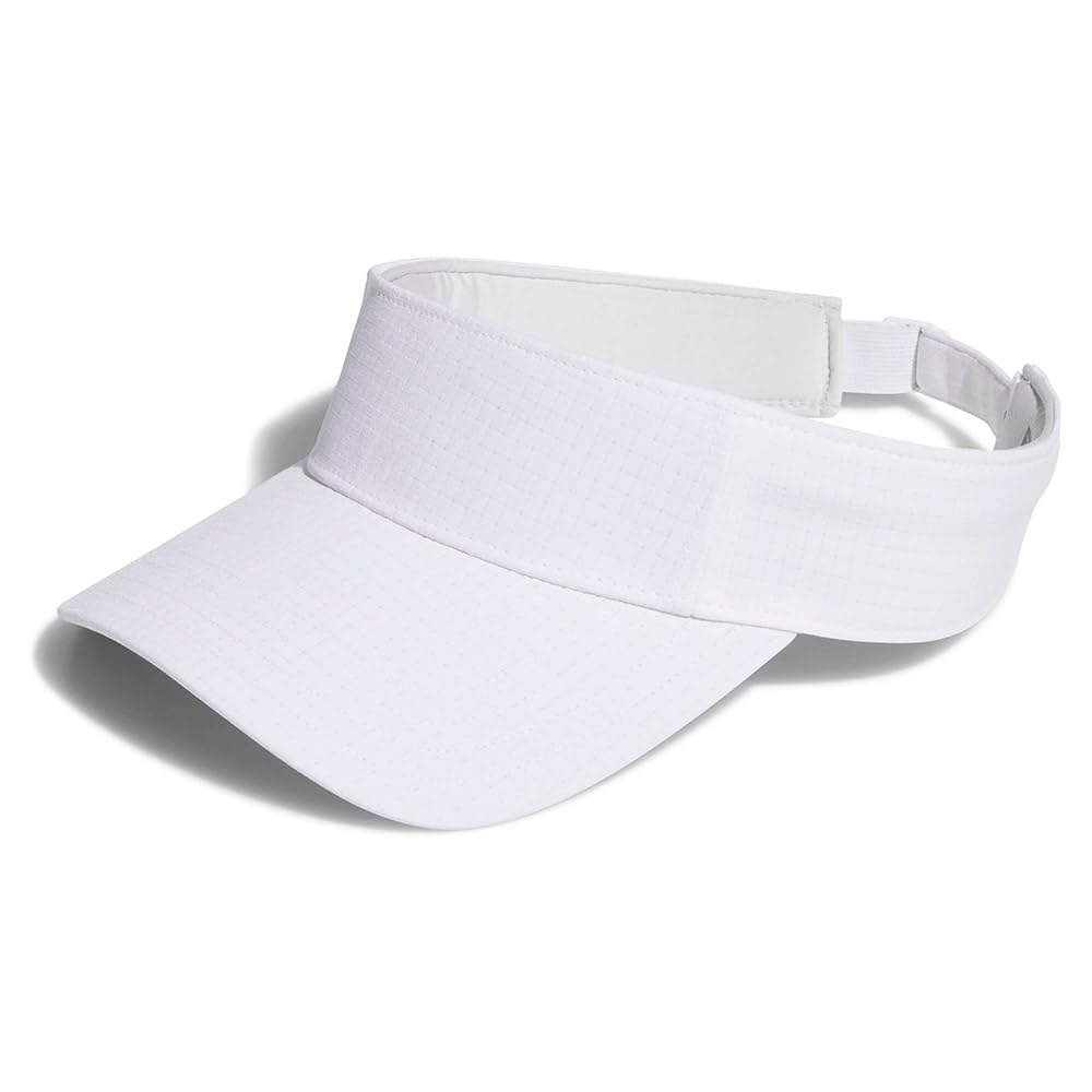 adidas Men's Mens Golf Tour Visor CRESTABLE, White, M-L