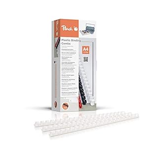 Peach Plastikbinderücken A4 12mm 100 Stück PB412