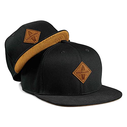 Soulbuddy Eltern Kind Partnerlook Caps Familien Outfit Erwachsene Kinder Vatertagsgeschenk Schwarz One Size Erwachsene + Kids L