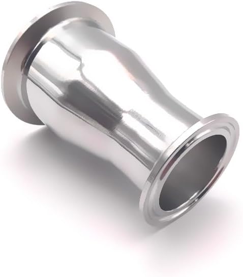 OD51mm x OD25mm 304ステンレススチールグレードトライクランプレデューサーフェルール1.5-4インチパイプ継手 CQ