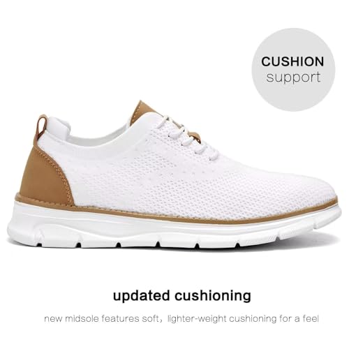 Image of Men's Mesh Sneakers Oxfords Lace-Up Lightweight Casual Walking Shoes Driving Shoes
