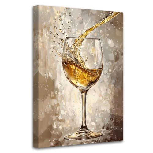 CHAOSETKEN Red Wine Wall Art