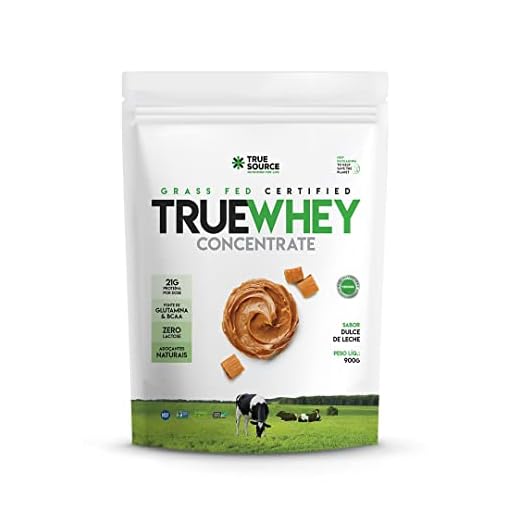 True Source True Whey Concentrate - 900G Refil Doce De Leite