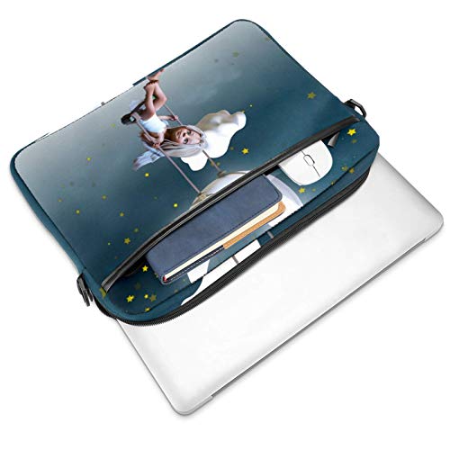 Protector para laptop de 14 pulgadas contra arañazos con diseño de luna multicolor 2
