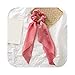 Produktbild Haargummis zum Selbermachen, mit Schleife, Satin, lang, Pferdeschwanz, Haargummi, für Frauen und Mädchen, elastisch, A7