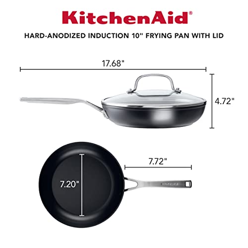 Image of KitchenAid Hard-Anodized Nonstick Frying Pan Set, 4-Piece, 10 & 12-Inch